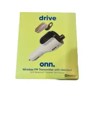 Onn (Trademark by Walmart) Bluetooth FM Transmitter - wireless earphone/headset