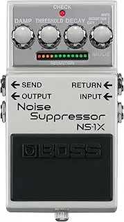 BOSS NS-1X Noise Suppressor | Next-Generation Noise Reducer & Ultra-Fast Gate for Guitar, Bass & Other Instruments | BOSS MDP Technology | Reduction Mode | Intuitive Operation | Send/Return Loop