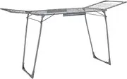 SONGMICS Clothes Drying Rack, 56.5 x 173 x 96.5 cm Winged Clothes Airer, Space-Saving Laundry Drying Rack, with Sock Clips, Metal Structure, for Clothes, Towels, Linens, Grey LLR518G01