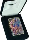 Zippo Armor Case Logo Arabesque Luxury1 Gold Brass Limited Number Lighter Japan