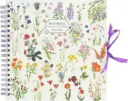 Grupo Erik Photo Album Scrapbook Wild Flowers | 10.2 x 10.2 inch - 26 x 26 cm, 40 Pages, Hardcover Scrap Book, Memory Book Journal | Gifts For Travellers