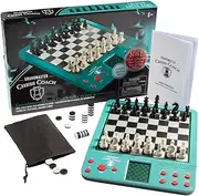 Grandmaster Electronic Magnetic Talking Chess Set Game - Play 2 Player or Against Beginner to Expert Computer- 12 Chess Modes, 30 Skill Levels Plus 8 Different Games for Adults and Kids