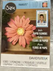 David Tutera Sizzix Framelits Paper Flower Craft Kit NEW