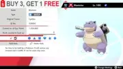 Gmax ✨ Shiny Blastoise ✨ Pokemon Sword and Shield Perfect IVFast Delivery