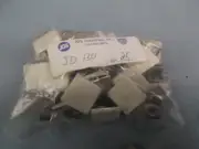lot of 25 Name Tag ID Badge Holders - Adhesive Back Metal Bulldog Clips JD130D