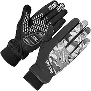 [GripGrab] Unisex's Rebel Youngster Windproof Winter Gel-Padded Kids Cycling Gloves-Full Finger Shock-Absorbing for Children