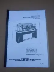 CLAUSING COLCHESTER 8000 SERIES 11" LATHES OPERATING INSTRUCTIONS & MAINTENANCE