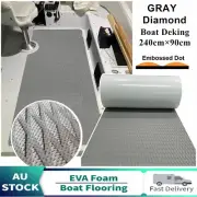 Grey Stand Up Paddle SUP Pad EVA Foam Marine Flooring Boat Deck Mat▶Diamond+Dots