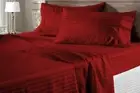 Egyptian Cotton Extra Deep Wall 4 Piece Sheet Set Super King Size Striped Colors