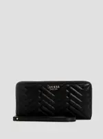GUESS Black Anning Large Zip Wallet