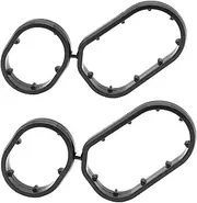 Engine Oil Filter Housing Gasket Seal for Hyundai Genesis 2014-2016 G80 Palisade 2020-2023 and Kia Cadenza 2017-2020 Sedona 2019-2021 Sorento 2019-2020 Telluride 2020-2024 2Pcs
