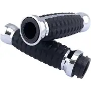 Drag Specialties 0630-2641 Chrome Grenade Hand Grips Harley Electronic Throttle