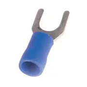 Grote 84-2332 Spade Terminal, Blue Vinyl, 16-14 Gauge, #8-10 Stud, (15 Pack)