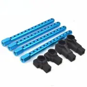 Blue/Purple Aluminum Body Posts Mount DIY Kit for Tamiya TT-01 TT01 1/10 RC Car