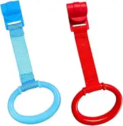 CRILSTYLEO Infant Stand Assistance Rings 2 Pack Pull Rings No Tools Needed for Learning to Walk