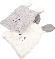 EPIGEIST 2Pcs Rabbit Ear Hair Towel Wrap Cap Soft Fleece Absorbent Drying Hat for Quick Dry Hair Wrap for Boys and Cartoon Design Shower Cap for Daily Use