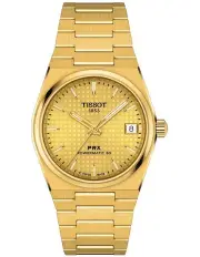 [Tissot] PRX Powermatic 35mm 80 T1372073302100 Watch in Gold
