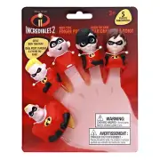 Disney Pixar The Incredibles 2 Bath time Finger Puppets Dash Violet Jackjack NEW