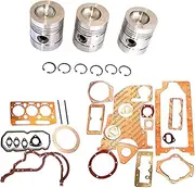 AEspares Piston 91.37MM STD With Gasket Set Compatible With Perkins 135