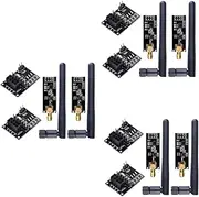 6Pcs NRF24L01+PA+LNA RF Transceiver Module with SMA Antenna 2.4 GHz 1100M + NRF24L01 Wireless Module for