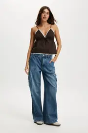 [Cotton On Women] Cotton On Women - Relaxed Cargo Jean - Tidal blue 6 TIDAL BLUE