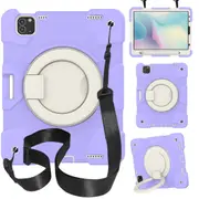 MCC Kids Shockproof Strap iPad Pro 11 2020 2nd Gen Apple Case Cover Ring [Light Purple]