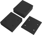 10 Pcs Black Square Foam Adhesive Foam Replacement Sander Back Pad Sponge Gasket