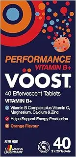 VÖOST Vitamin B+ Performance Orange Effervescent Tablets 40 Pack