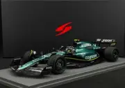 Spark ASTON MARTIN F1 AMR23 2nd MONACO GP 2023 ALONSO #14 with Showcase 1/18 New