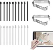 22 PCS Stylus Pen Nibs Replacement, Tablet Pen Tip with Install Tool, Precise Painting Pen Nibs Writing Accessories Compatible with Remarkable 1 2 Remarkable Maker Plus(Black White)