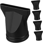 CIYODO 5pcs Hair Dryer Accessories Plastic Diffuser and Concentrator Nozzle Attachments for Targeted Styling and Precision Airflow Compatible with Hair Dryers