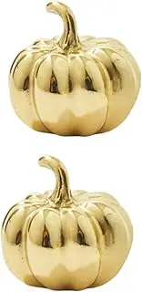 Brass Kitchen Cabinet Knobs 2 Pack Shoe Cabinet Wardrobe Cabinet Pumpkin Handle Drawer Gold Bedside Cabinet Brass Handle 35 * 32Mm