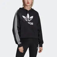 在飛比找Yahoo奇摩購物中心優惠-adidas 上衣 女 帽T 長袖上衣 運動 國際碼 HOO