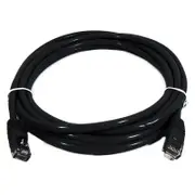 [PL6A-2BLK] 8ware 2m Black Premium Snagless CAT6A Ethernet Cable, Speed up to 10Gbps