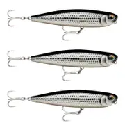 3x Rapala 11cm Precision Xtreme Pencil Saltwater Fishing Lures - Mullet
