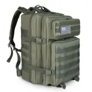 Tactical Backpack 45L Assault Pack Green Army Pack for Men 3 Day Molle Bug Ou...