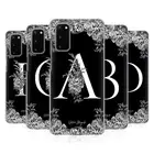 OFFICIAL NATURE MAGICK B & W MONOGRAM FLOWERS 1 BACK CASE FOR SAMSUNG PHONES 1
