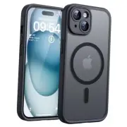 Magnetic for iPhone 15 Case, Upgraded Full for iPhone 15 6.1" Space Black