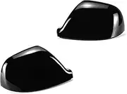 AMGHCGTEEW 2Pcs Car Rear View Side Wing Mirror Fit for VW Amarok V6 2H S1 S6 S7 Pickup 2011-2020 Replacement Rearview Cover Cap Glossy Black(Glossy Black)