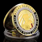 Full Armor of God Coin - Christian Faith Challenge Coin, Pray Always, Inspirational Religious Gift for Men and Women, Ephesians 6:13-17