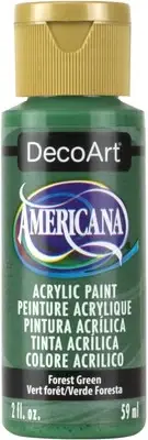DecoArt Americana Acrylic Paint 2oz-Forest Green Opaque DA-050