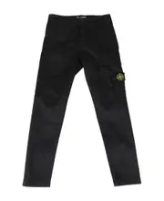Stone Island Junior Compass-Patch Straight-Leg Cargo Trousers 8Y,14Y,10Y black