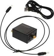 HOMOBABE Digital to Analog Audio Converter Dac Converter with Jack Optical Inputs for Tv Sound Systems Rv Audio Systems