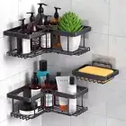 3Pcs Bathroom Shelf Self Adhesive Corner Shower Caddy Organiser Storage Rack