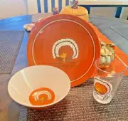 Disney Snoopy Pottery Barn holiday CUP PLATE BOWL Thanksgiving Peanuts school