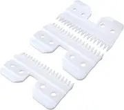 Replacement Clipper Blades, Adjustable 18 Teeths Standard Clipper Blade for Wahl KM2 KM5 KM10, A5 Style Clippers, 3Pcs