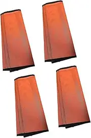 Amagogo 4 Pieces Horse Fly Boots Horse Boots Sturdy Professional Equestrian Accessories Horse Leg Wraps Horse Leg Guards, for Jumping, Orange