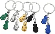 Abaodam 5Pcs Mini Boxing Gloves Keychain Realistic Boxing Glove Pendant Men Stylish Charm Decor