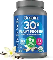 Orgain Vanilla Sport Plant-Based Protein Powder - 30g of Protein, Made with Organic Turmeric, Ginger, Beets, Chia Seeds, Brown Rice and Fiber, Vegan, Made Without Gluten & Dairy, Non-GMO, 2.01 lb
