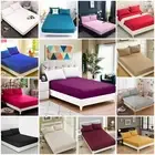 50cm DEEP WALL Fitted Sheet AU QUEEN KING DB SG Solid Colors 1000TC EgyptiCotton